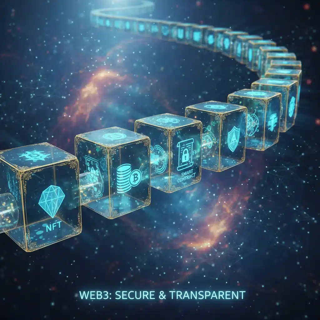 Blockchain technology securing digital assets in Web3