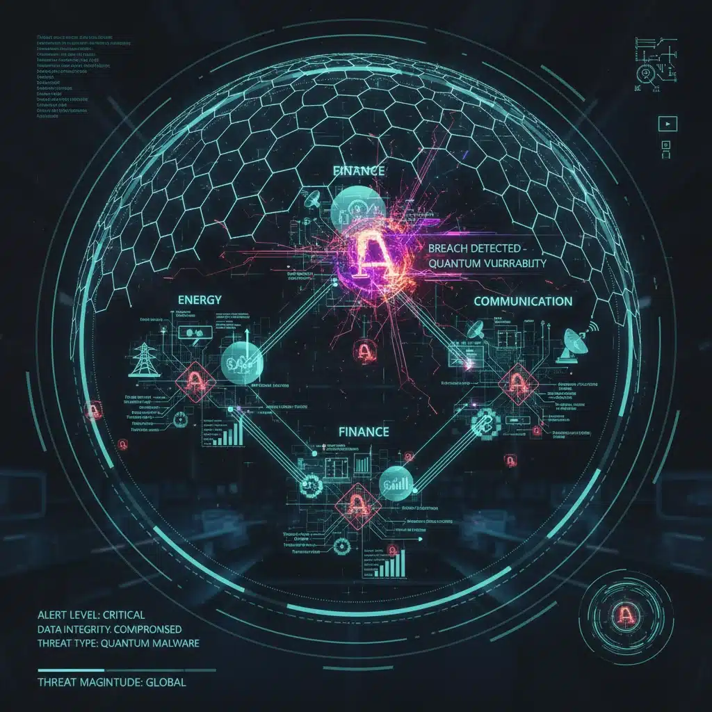 Critical infrastructure vulnerabilities against quantum attacks