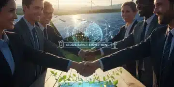 Impact Investing: 2026 Market & Social Change Global collaboration on sustainable energy, illustrating impact investing in action.
