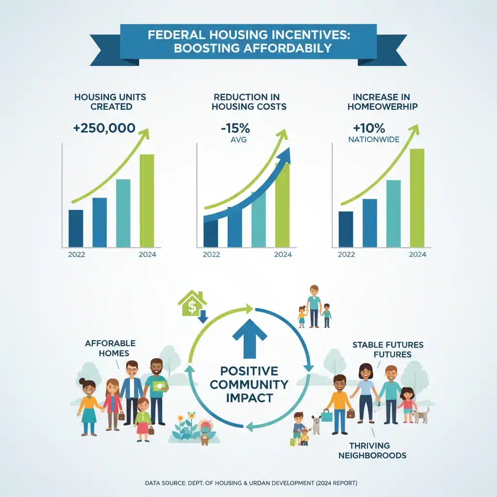 Infographic showing positive impact of housing incentives on affordability