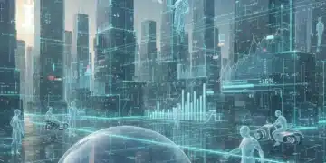 Metaverse Economy: 5 Lucrative Revenue Streams for U.S. Entrepreneurs in 2026 Futuristic metaverse cityscape with digital avatars and financial graphs, representing emerging revenue streams.