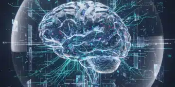 Futuristic brain-computer interface with glowing neural networks, symbolizing neurotechnology ethics in 2026.