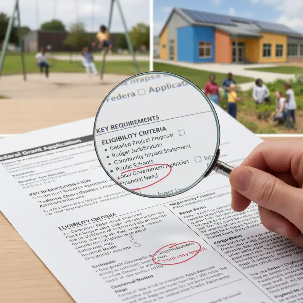 Detailed review of federal grant application requirements and eligibility criteria.